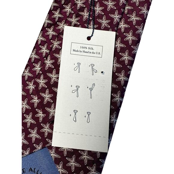 lee allison Ties for Men on Sale up to 90% Off: Poshmark Lee Allison Silk Tie NWT Starfish Burgundy/Purple Handmade USA Wedding Formal